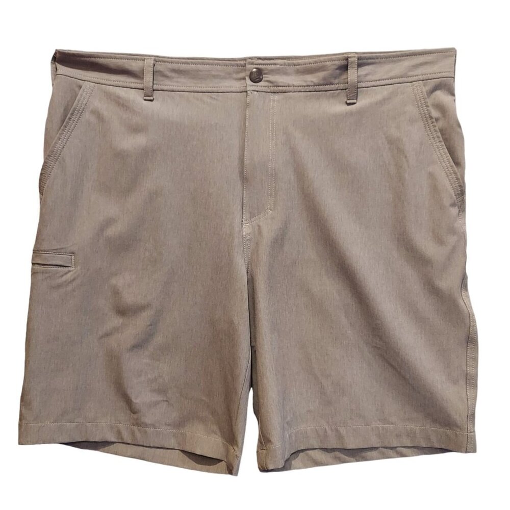 Bass Cargo Shorts Mens 42 X 10 Gray Quick Dry Zip Lightweight golf beach casual